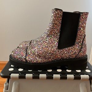 Stuart Weitzman Glitter Booties